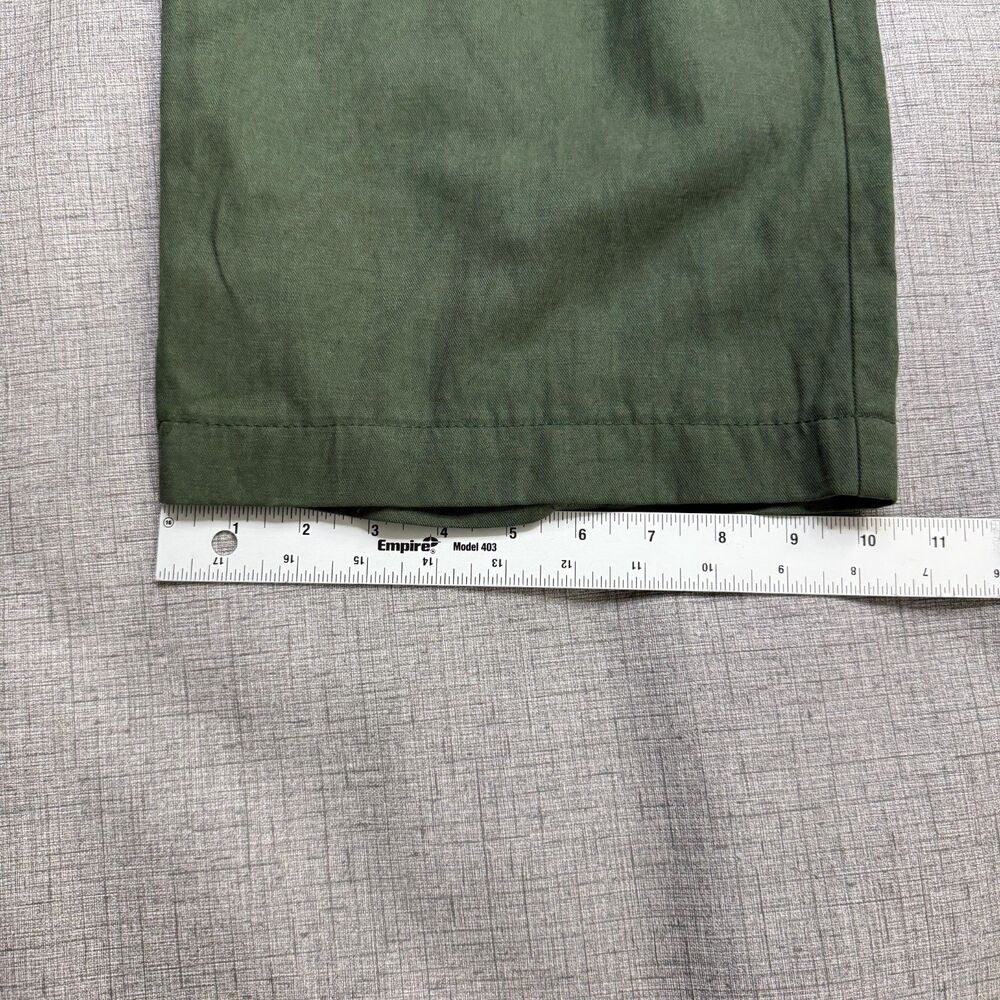 Madewell Pants Womens 4 Harlow Wide Leg High Rise Linen Blend Green Boho - Picture 10 of 15